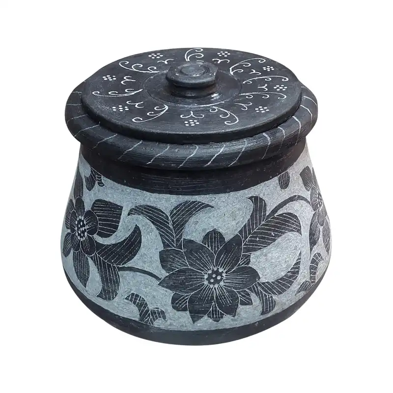 دیگ سنگی مدل قلم کاری 6 نفره