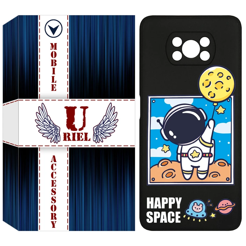 کاور یوریل مدل KSH کد 7 طرح فضانورد مناسب برای گوشی موبایل شیائومی Poco X3 Pro / Poco X3