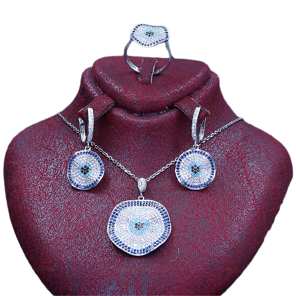 نیم ست نقره زنانه مدل EH168