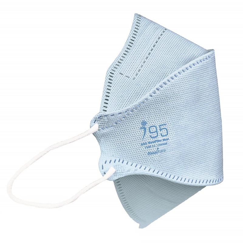 ماسک تنفسی ریما مدل سه بعدی نوجوان N99 نانو کد blueLlite_MF99 بسته 25 عددی