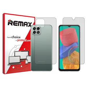 Remax HyGEL transparent display screen protector suitable for Samsung Galaxy M33 mobile phones along with the back of the phone