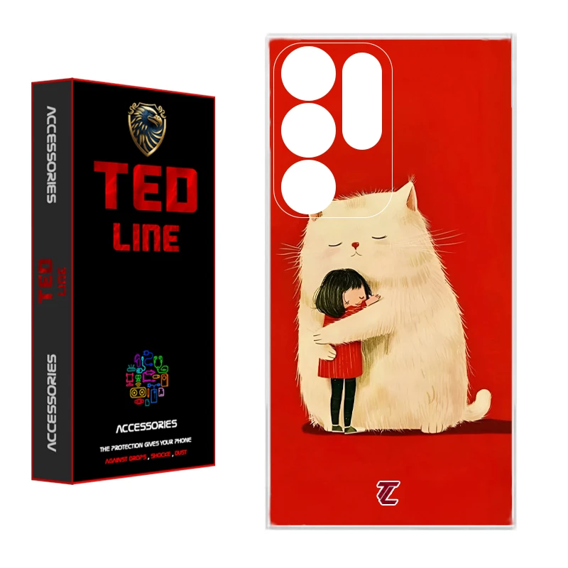 کاور تدلاین طرح گربه کد 1170 مناسب برای گوشی موبایل سامسونگ Galaxy S25 Ultra
