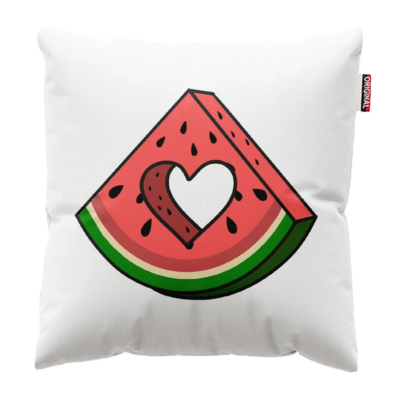 کوسن پاد آفرین طرح هندونه و یلدا کد 3942 سایز 30*30 سانتی متر