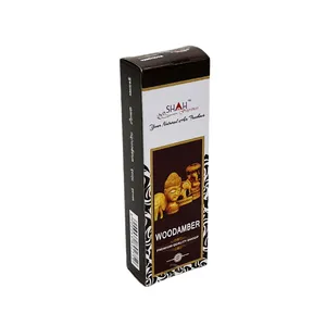 عود شاه مدل WOOD AMBER کد 1725 به همراه جاعودی