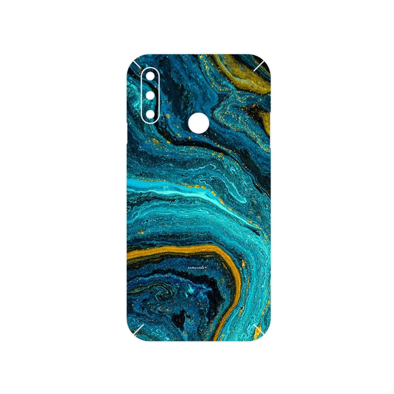 برچسب پوششی ماهوت مدل Turquoise marblewith golden streaks مناسب برای گوشی موبایل ال جی W10