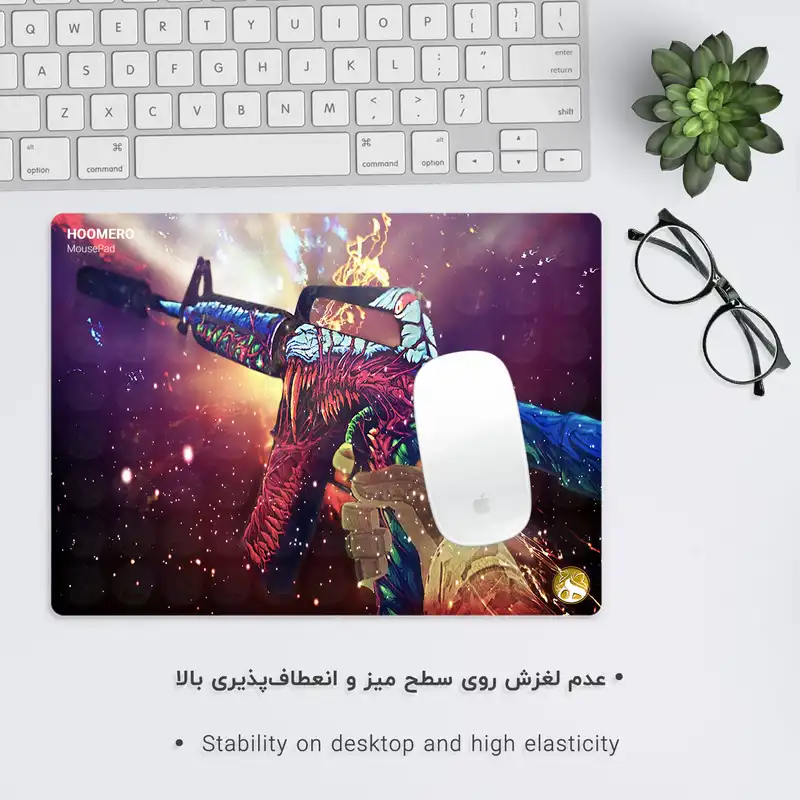 ماوس پد هومرو طرح بازی کانتر استریک مدل A2147