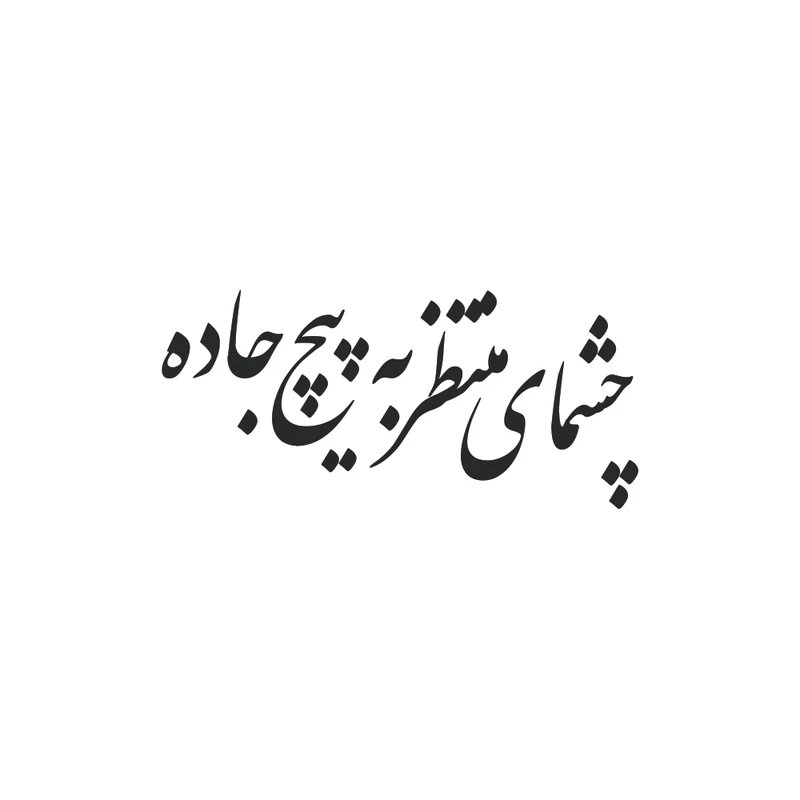 برچسب بدنه خودرو طرح چشمای منتظر به پیچ جاده مدل Shb06