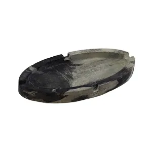 زیرسیگاری مدل سنگی طرح بیضی رگه دار کد K-508