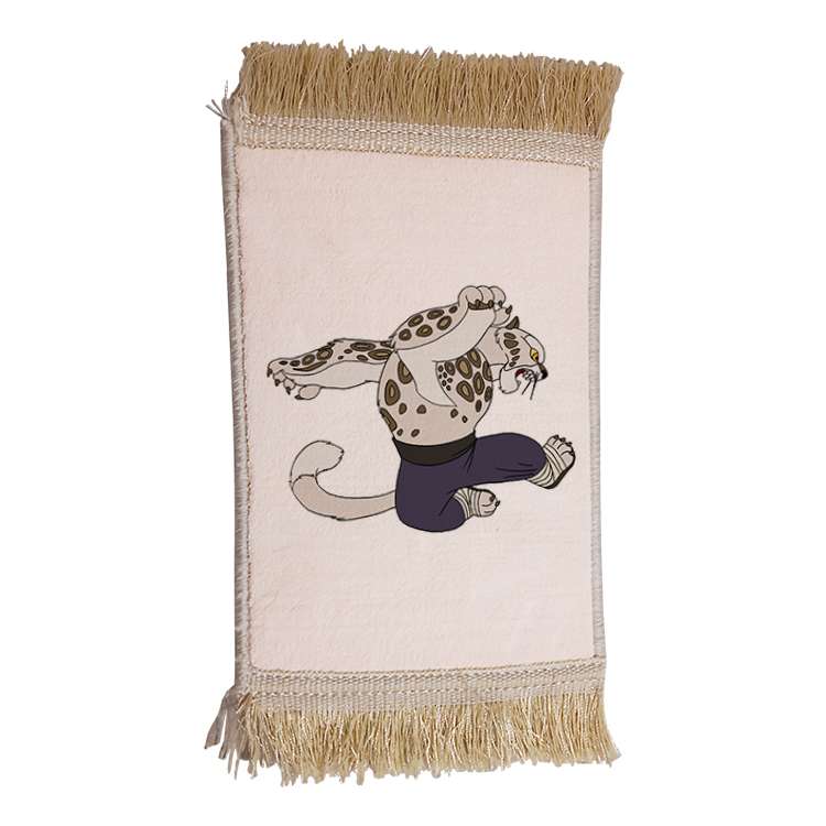 فرش ماشینی دیوارکوب مدل پاندا کونگ فو کار کد 69