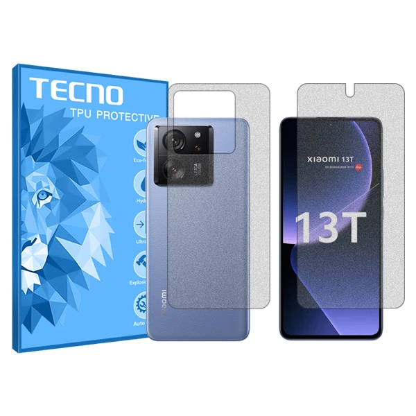 محافظ صفحه نمایش مات تکنو مدل HyMTT مناسب برای گوشی موبایل  شیائومی 13T به همراه محافظ پشت گوشی