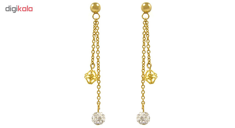 گوشواره طلا 18 عیار زنانه مانچو مدل efg007 - 2