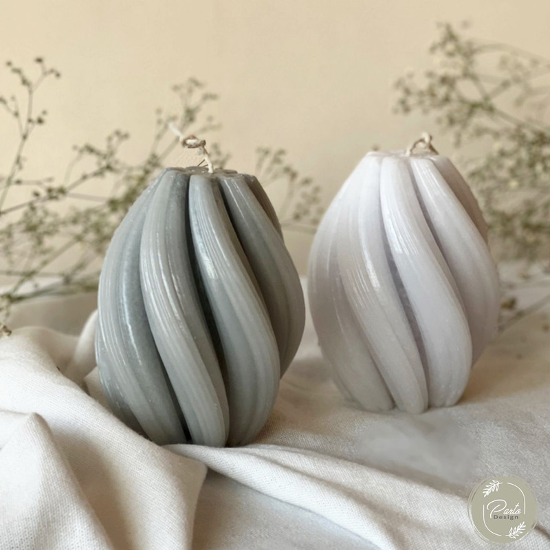 شمع دست ساز مدل گوی طوفان