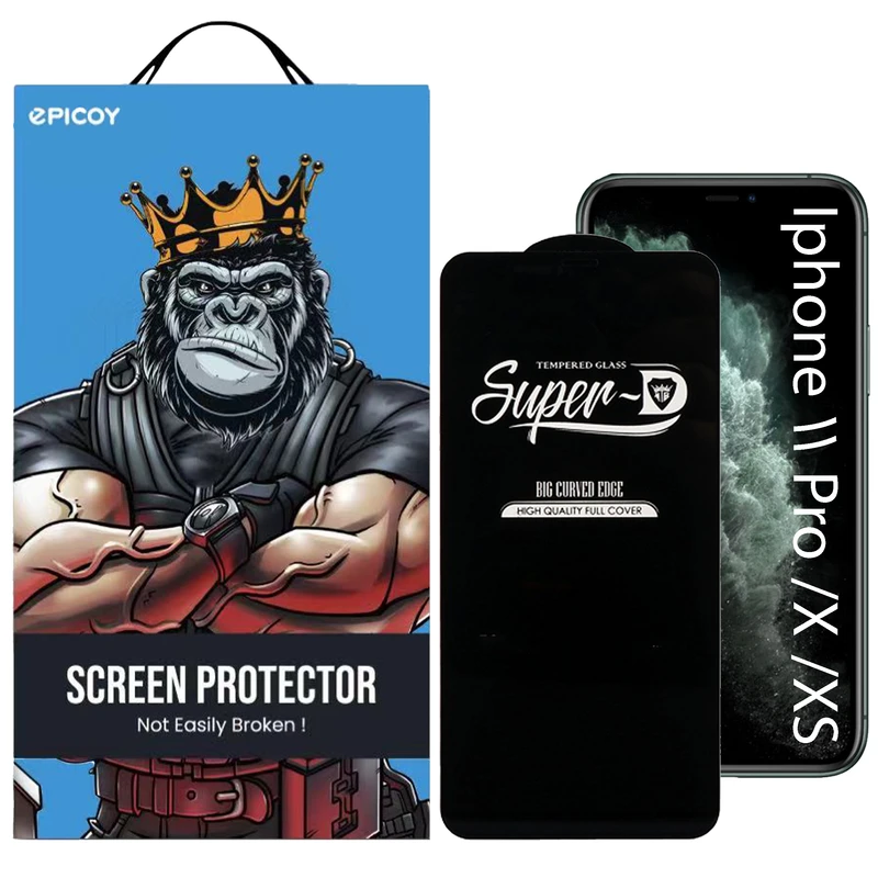 محافظ صفحه نمایش اپیکوی مدل Super 5D مناسب برای گوشی موبایل اپل iPhone 11 Pro / X / Xs