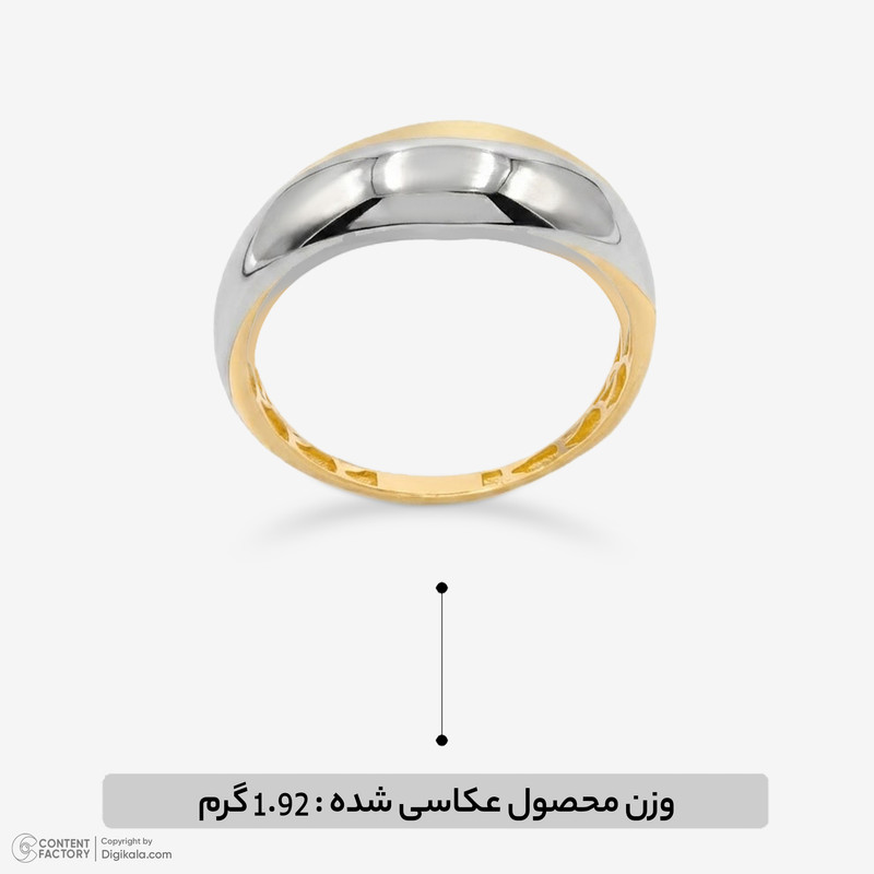 انگشتر طلا 18 عیار زنانه گلدم مدل 353006 - 7