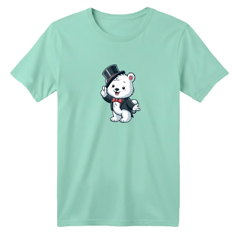 تی شرت آستین کوتاه بچگانه مدل خرسی کد 01