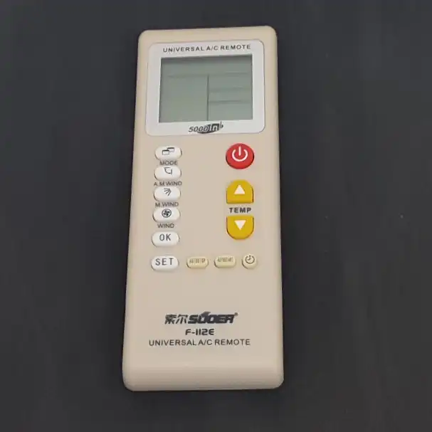 ریموت کنترل کولر گازی همه کاره مدل F112E