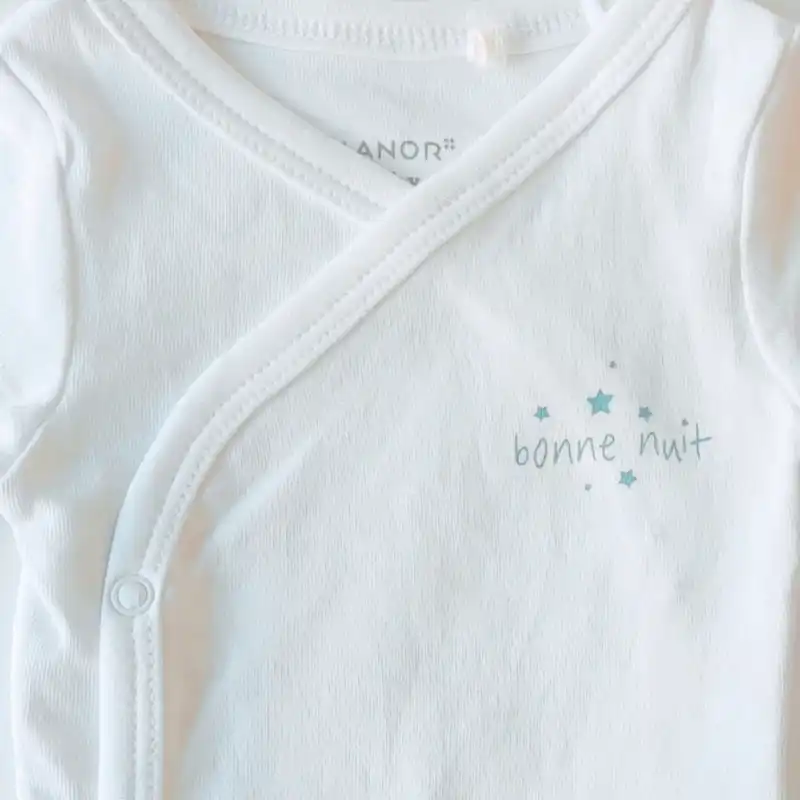 بادی آستین بلند نوزادی مانور کد 02 بسته 2 عددی