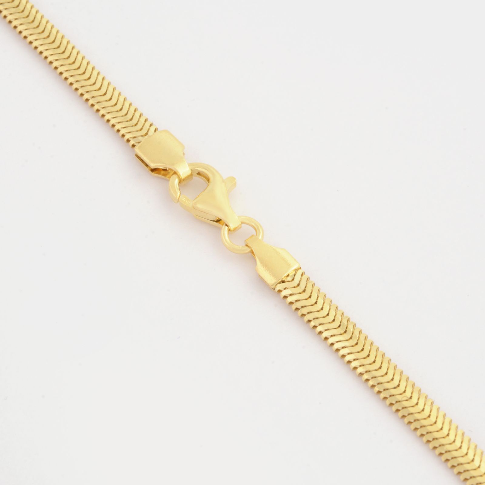 زنجیر طلا 18 عیار زنانه طلای مستجابی مدل هرینگبون سه بعدی کد M40 -  - 2