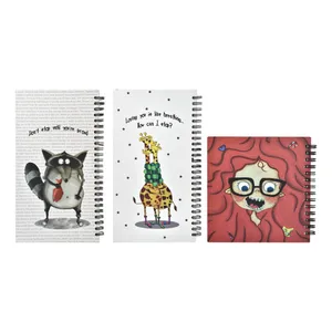 دفتر یادداشت 100 برگ پیتیش مدل خشتی و پالتویی بسته 3 عددی 