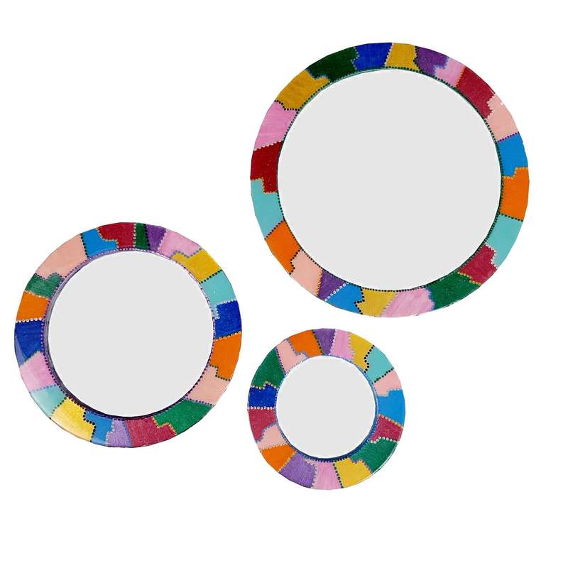 آینه مدل رنگین کمان عشق مجموعه سه عددی