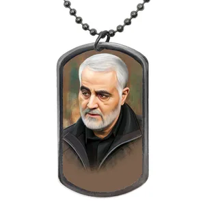 گردنبند طرح نقاشی شهید سردار سلیمانی کد 83