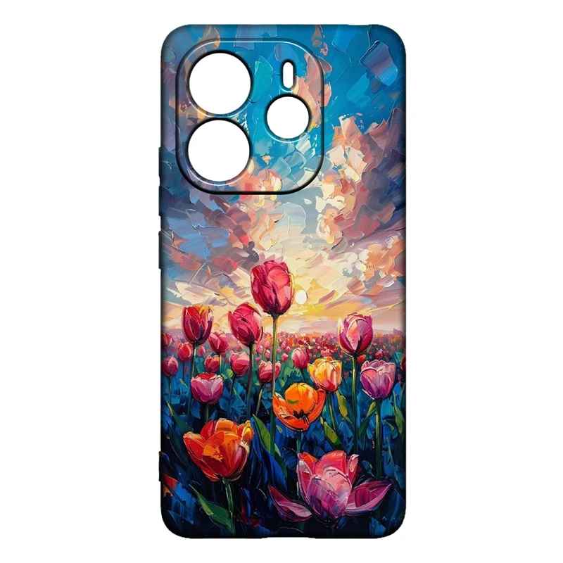 کاور طرح گل کد 337 مناسب برای گوشی موبایل شیائومی Redmi Note 14 4G