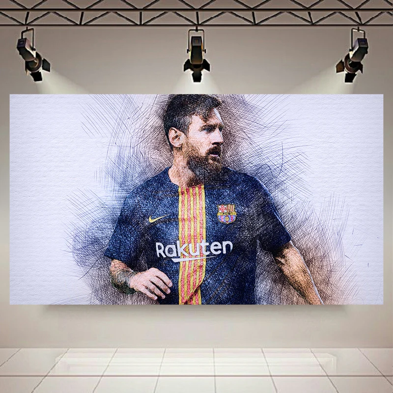 تابلو بوم طرح لیونل مسی مدل Art کد AR7810