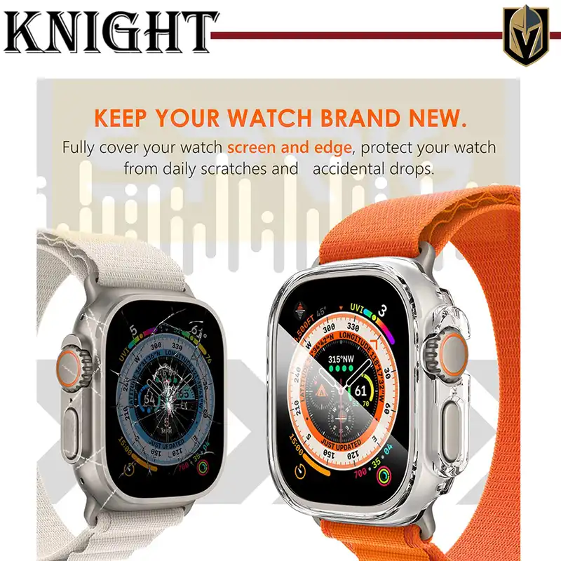 محافظ صفحه نمایش شیشه‌ای نایت مدل SH-KT مناسب برای ساعت هوشمند هاینو تکو T99 Ultra Max بسته دو عددی