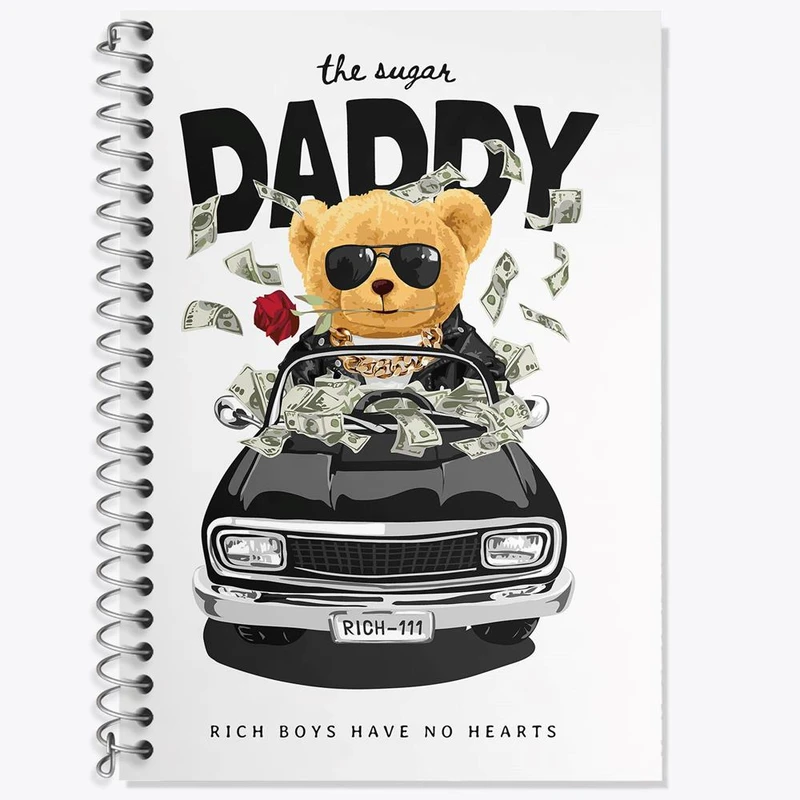 دفتر لغت 50 برگ خندالو مدل تدی Teddy کد 26172