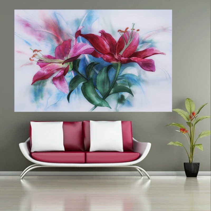  پوستر دیواری طرح گل مدل PO150