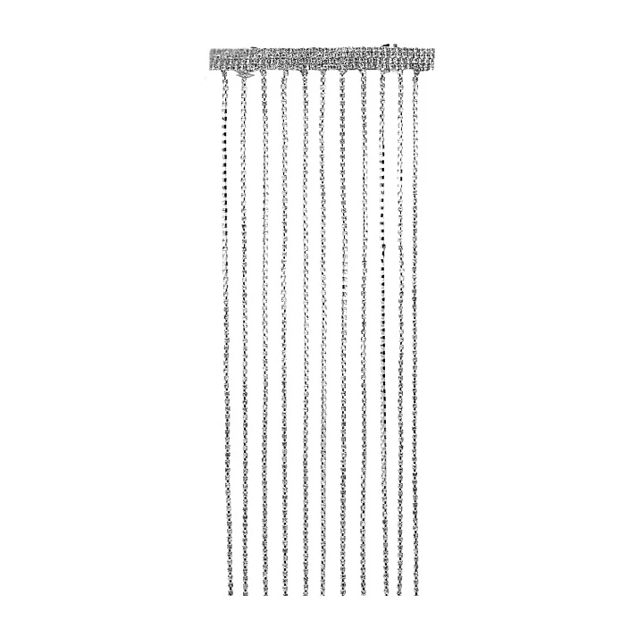 ریسه مو زنانه مدل مجلسی نگینی آبشاری کد Sh88