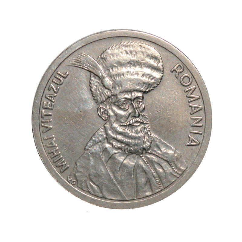 سکه تزیینی طرح کشور رومانی مدل 100 لی 1970 میلادی