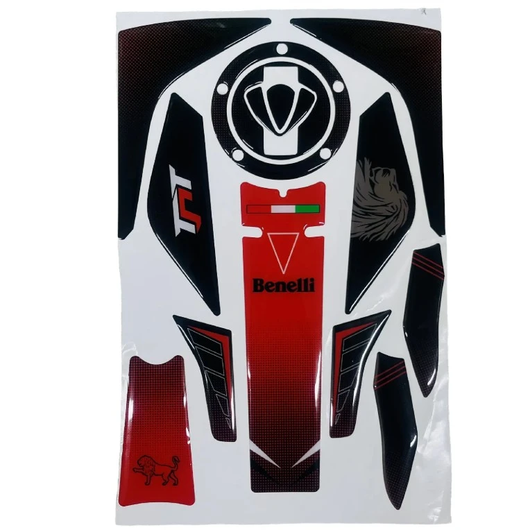 برچسب باک و بدنه موتور سیکلت وارون مدل ژله ای کد W-67-ITALY-BLK مناسب برای بنلی 180