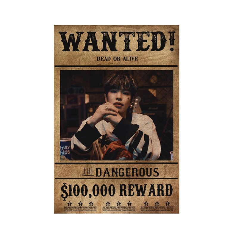 پوستر مدل تحت تعقیب استری کیدز Stray kids طرح سونگمین seungmin کد 619