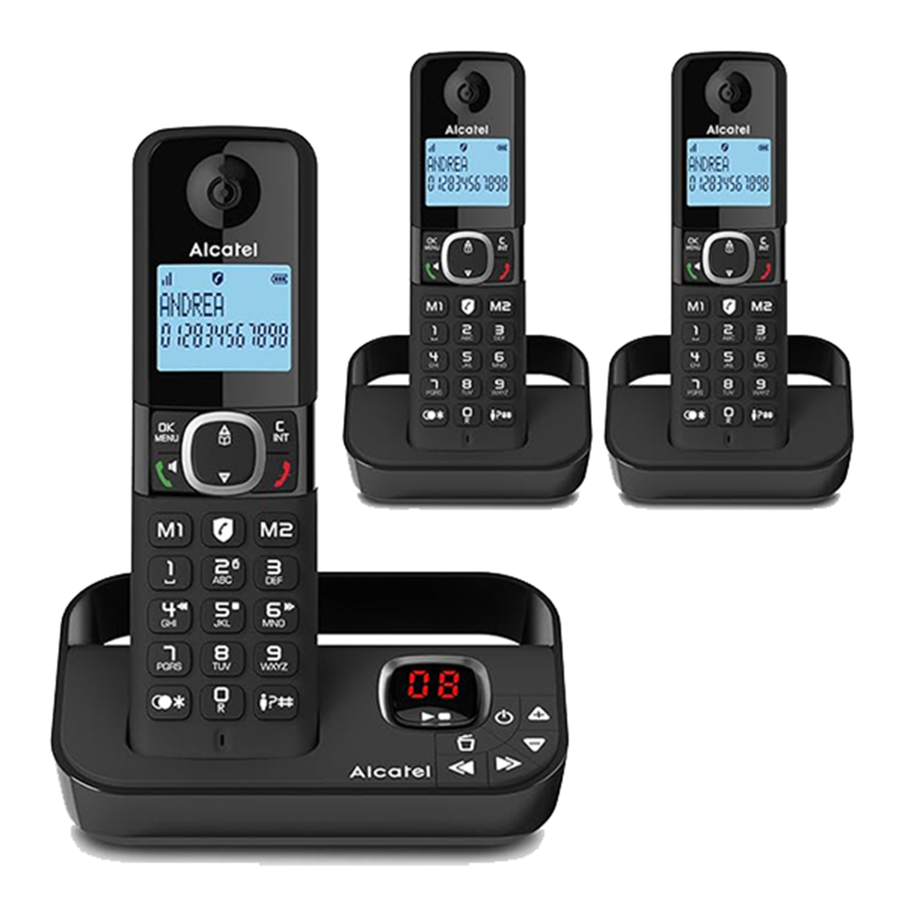 نکته خرید - قیمت روز تلفن بی سیم آلکاتل مدل F860 Voice Trio کد 1601 بسته سه عددی خرید