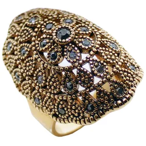 انگشتر زنانه مدل سیاه قلم کد 848