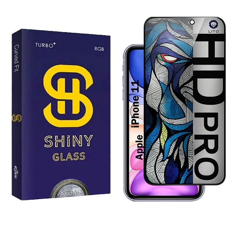 محافظ صفحه نمایش شیشه ای حریم شخصی آتوچبو مدل LIHD-AT مناسب برای گوشی موبایل اپل iPhone 11