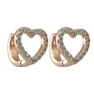 گوشواره زنانه ژوپینگ مدل قلب کد E4076