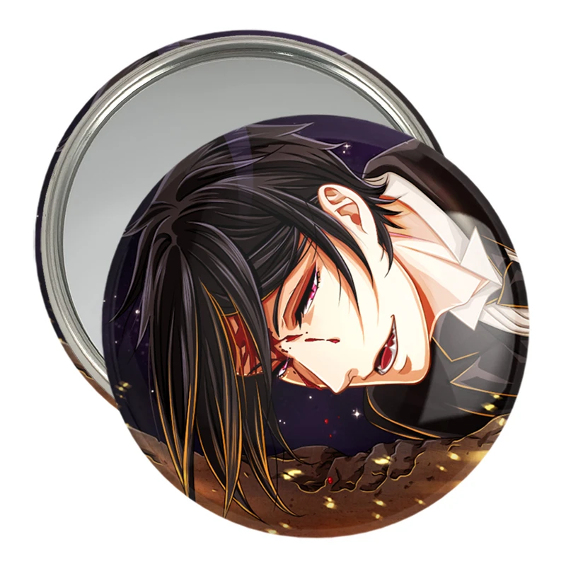 آینه جیبی خندالو مدل سباستین انیمه خادم سیاه Black Butler  کد 16346