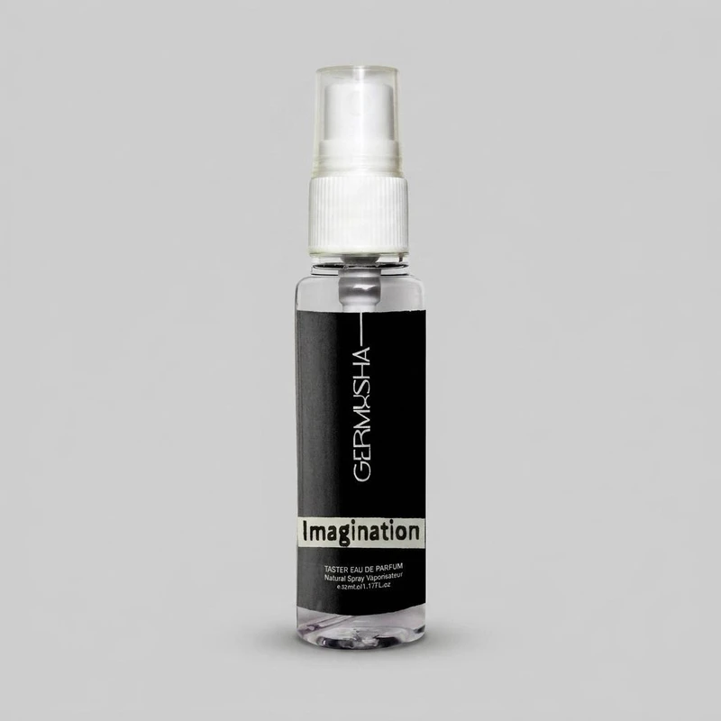 عطر جیبی مردانه گرموشا مدل ایمجینیشن با رایحه خنک حجم 32 میلی‌لیتر