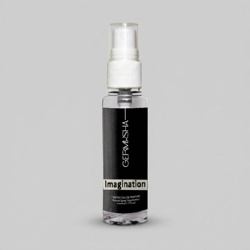 عطر جیبی مردانه گرموشا مدل ایمجینیشن با رایحه خنک حجم 32 میلی‌لیتر
