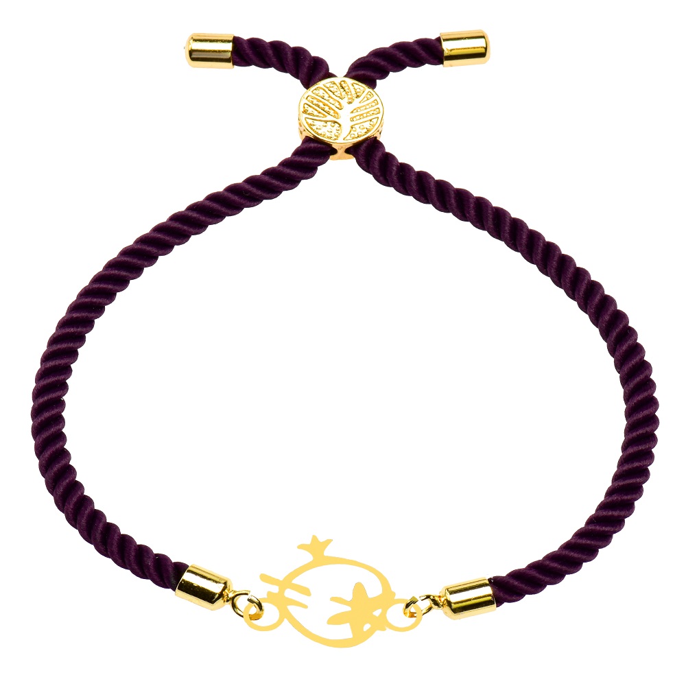 دستبند طلا 18 عیار زنانه کرابو طرح انار مدل kr100996