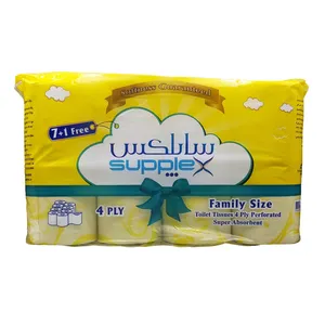 دستمال توالت ساپلکس کد K-100 بسته 8 عددی