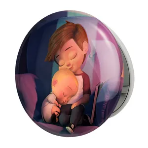 آینه جیبی خندالو طرح بچه رئیس Boss Baby مدل تاشو کد 12516 