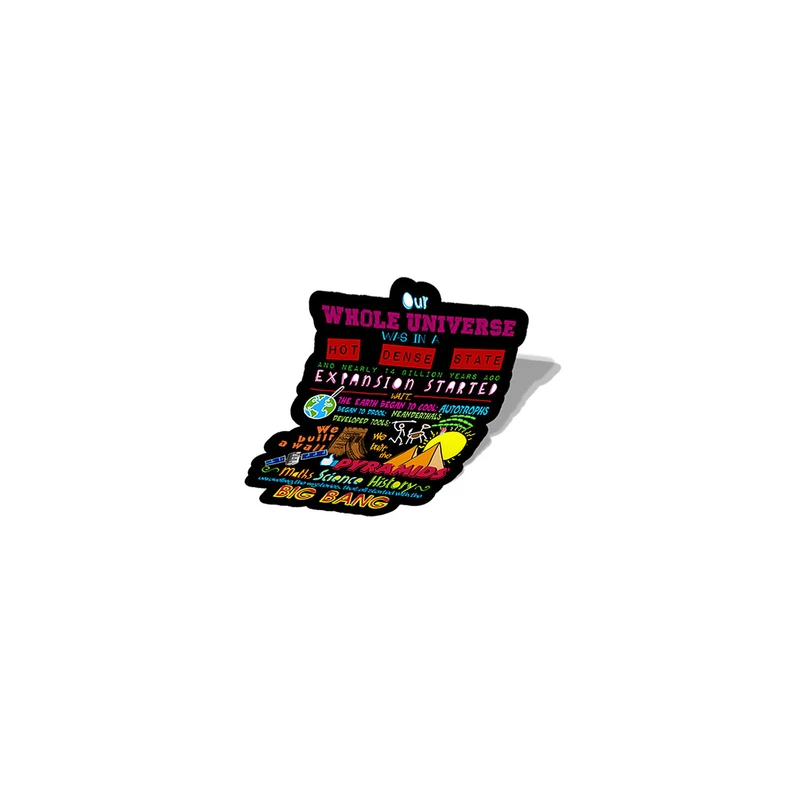 استیکر تزئینی موبایل و تبلت لولو مدل متن تیتراژ سریال BIG BANG THEORY کد 221