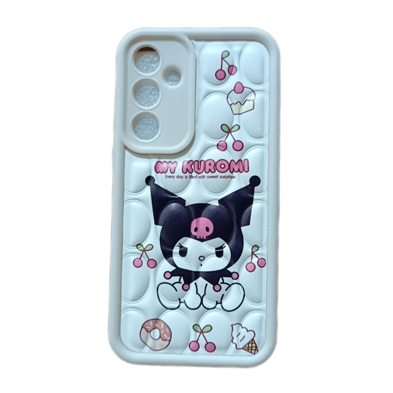 کاور مدل پافری طرح کرومی مناسب برای گوشی موبایل سامسونگ Galaxy A35