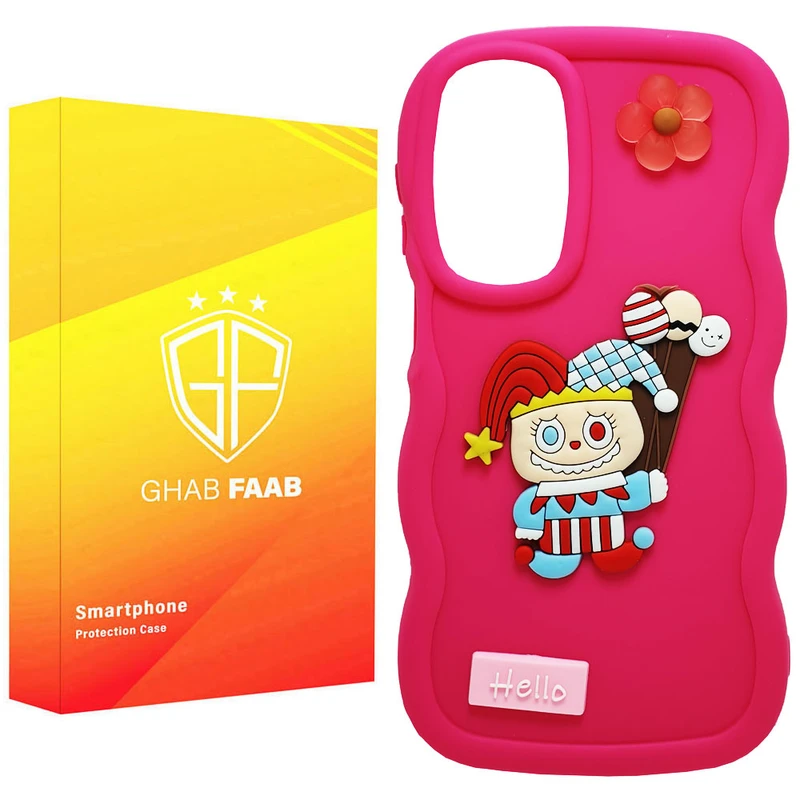 کاور قاب فاب مدل لبوبو سیلیکونی طرح دخترانه مناسب برای گوشی موبایل سامسونگ Galaxy A16 4G / A16 5G