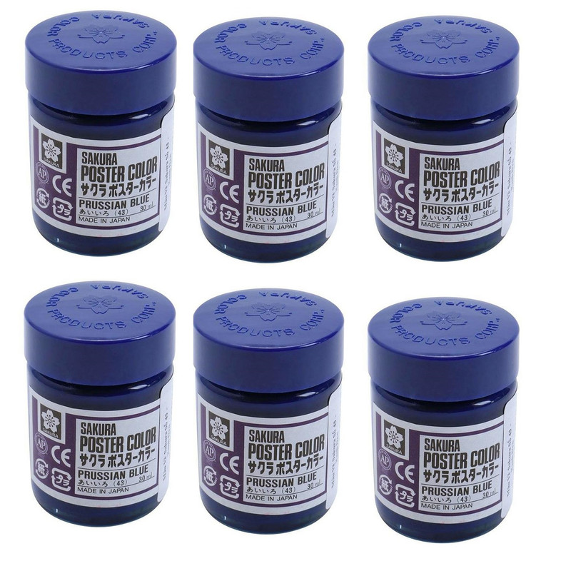 گواش 6 عددی ساکورا مدل PW6