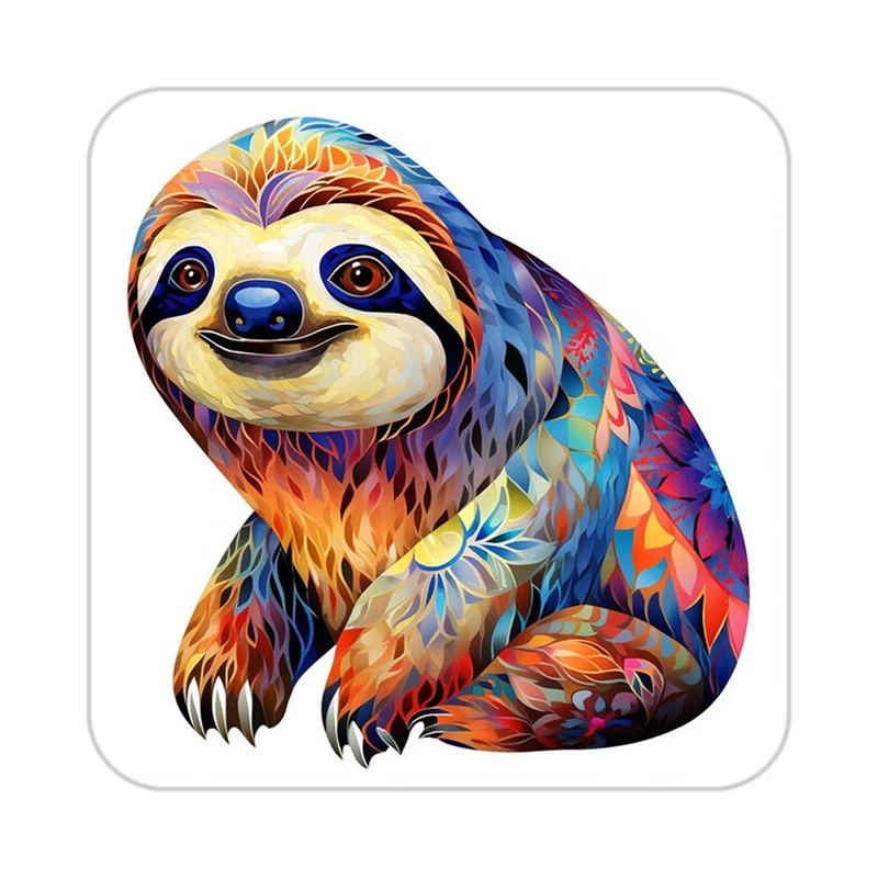 زیر لیوانی کاکتی طرح حیوانات رنگی مدل mp25651