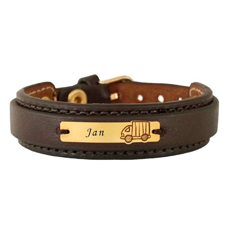 دستبند طلا 18 عیار بچگانه لیردا مدل اسم جان 72600